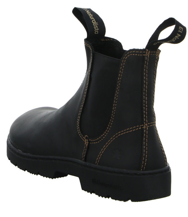 EL NATURALISTA duurzame chelsea boot BLACK unisex