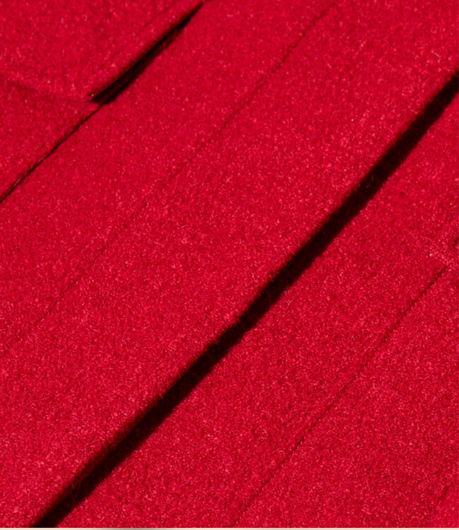 LANGERCHEN wollen parka jas RISANA DARK POPPY