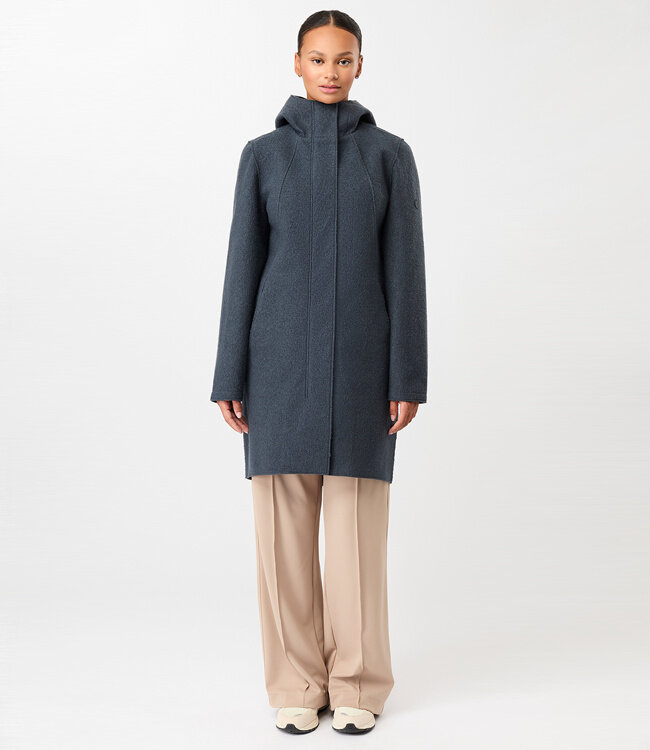 LANGERCHEN wollen parka jas RISANA GRAPHITE