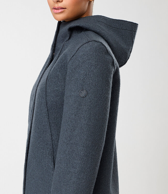 LANGERCHEN wollen parka jas RISANA GRAPHITE