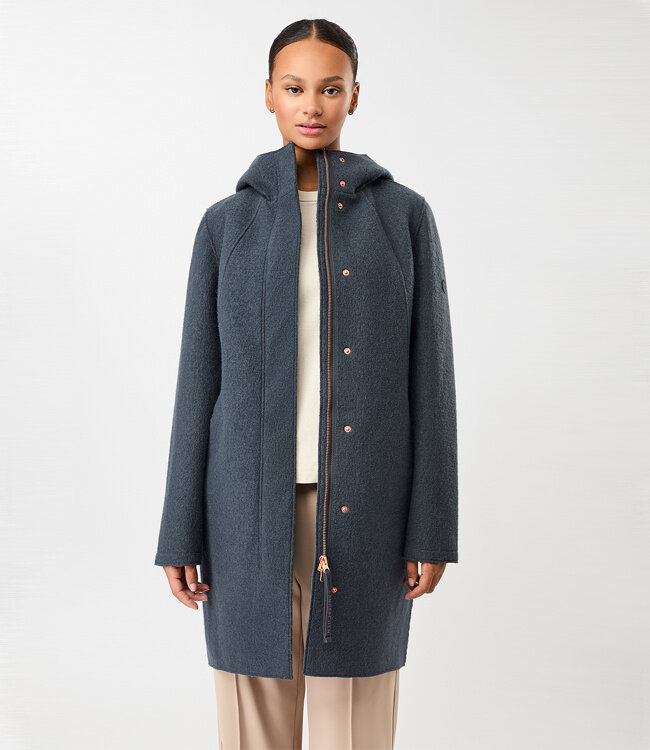 LANGERCHEN wollen parka jas RISANA GRAPHITE