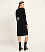 LANIUS jurk met overslag TINE BLACK tencel & biologisch katoen