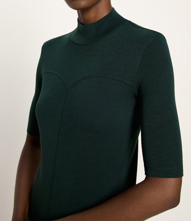 LANIUS Wollen coltrui met korte mouw EMMA FOREST