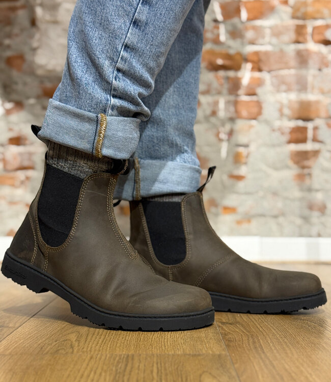 EL NATURALISTA duurzame chelsea boot KHAKI unisex