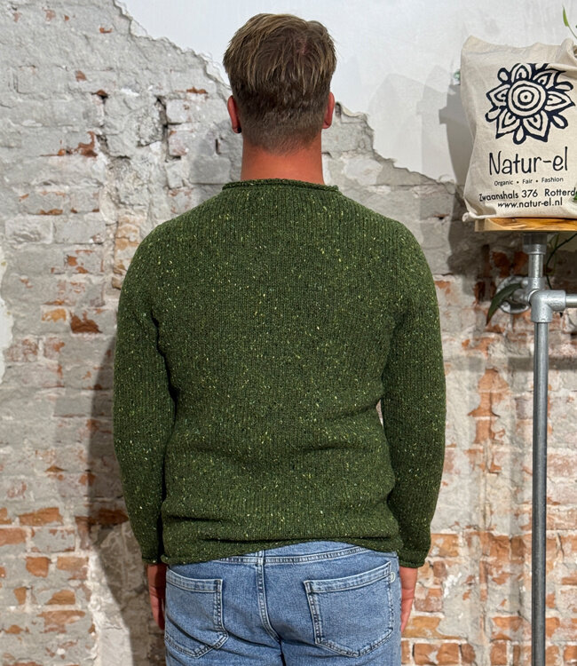 FISHERMAN wollen trui van pure merino JOEP SHAMROCK