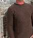 Wollen trui TED CHESTNUT van merino en cashmere FISHERMAN