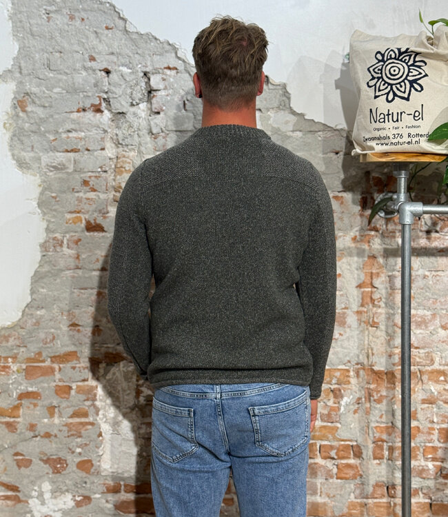 FISHERMAN Wollen trui HANS WOODLAND pure merinowol