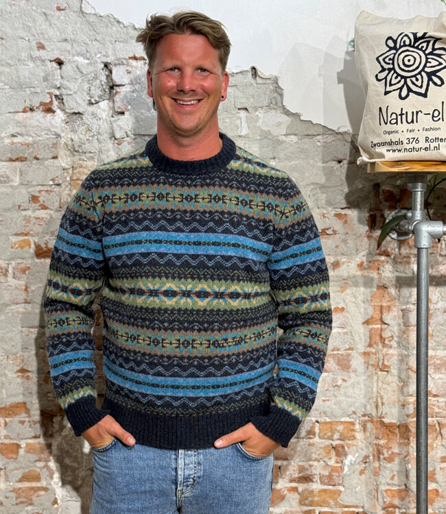 ERIBÉ wollen trui shetland wol supersoft BRODIE GIFFORD