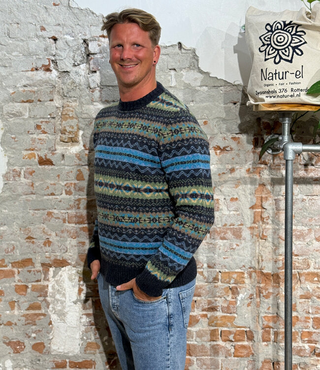 ERIBÉ wollen trui shetland wol supersoft BRODIE GIFFORD