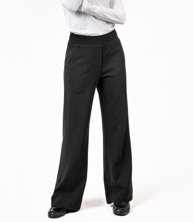 LIVING CRAFTS relax broek met wijde pijpen DANI BLACK