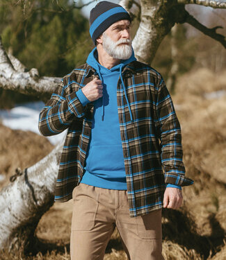 Living Crafts LIVING CRAFTS geruit overhemd GORDON BLUE flanel