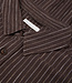 Gestreept overhemd VIGO BROWN biologisch katoen KCA