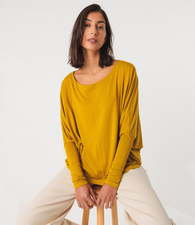 SKFK shirt met vleermuismouw ZURI DIJON van modal