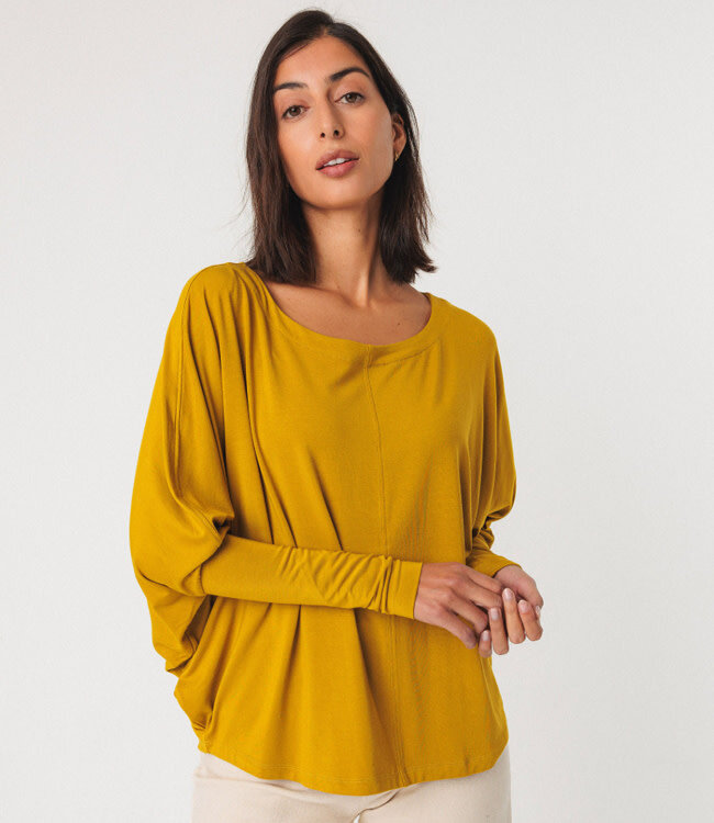 SKFK shirt met vleermuismouw ZURI DIJON van modal