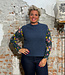 Madness MADNESS wollen spencer JIVA DARK BLUE alpaca wol boucle
