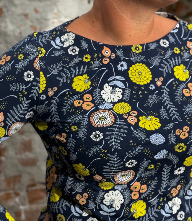 MADNESS boothals shirt MEADOW BLUE biologisch katoen