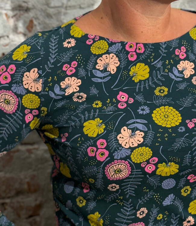 MADNESS boothals shirt MEADOW PINE biologisch katoen