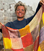 LIVING CRAFTS wollen sjaal 100% wol MULTI BLOCKS