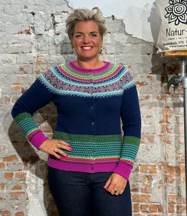 ERIBÉ merino wollen ALPINE VEST met angora TANGO