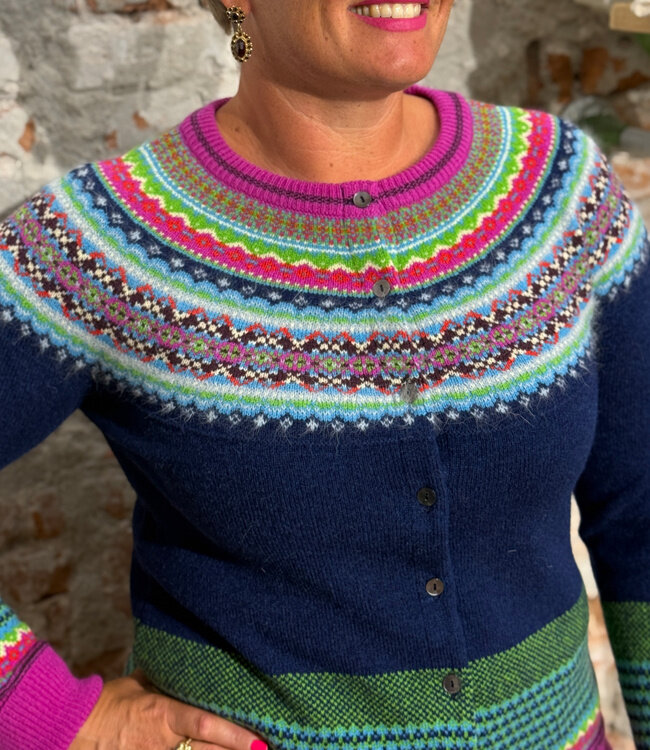 ERIBÉ merino wollen ALPINE VEST met angora TANGO