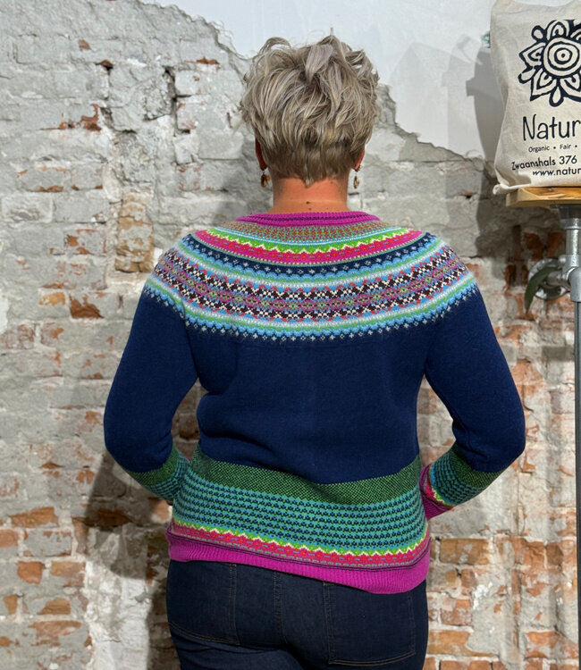 ERIBÉ merino wollen ALPINE VEST met angora TANGO