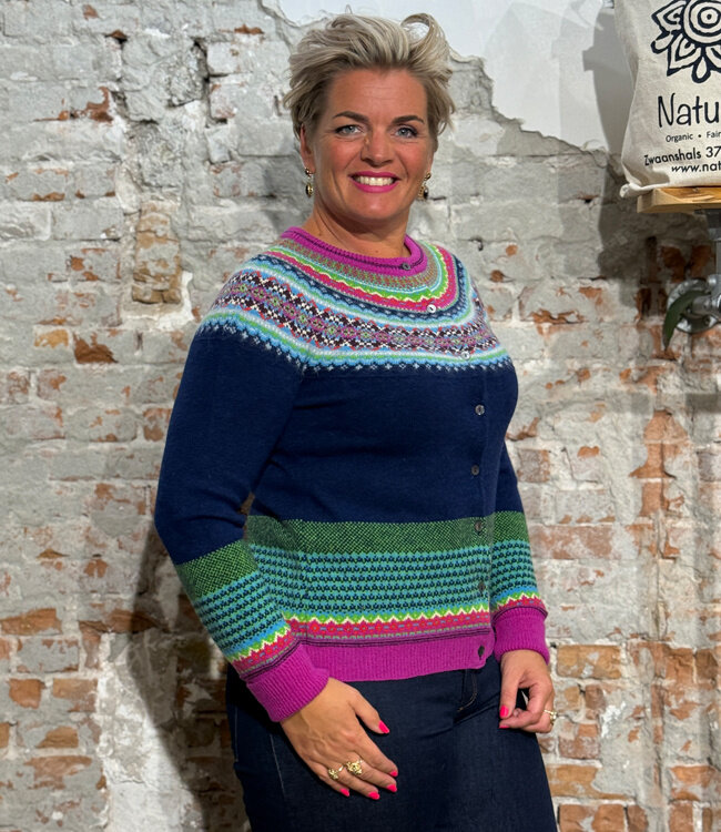 ERIBÉ merino wollen ALPINE VEST met angora TANGO