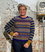 ERIBE wollen trui STOBO MULBERRY FAIRISLE reversible
