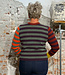 ERIBE gestreepte wollen trui STOBO HARISSA reversible