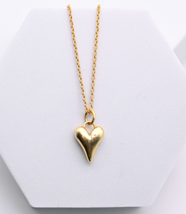 ANUKOO fairtrade hals ketting SWEET HEART 18k verguld