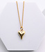 ANUKOO fairtrade hals ketting SWEET HEART 18k verguld
