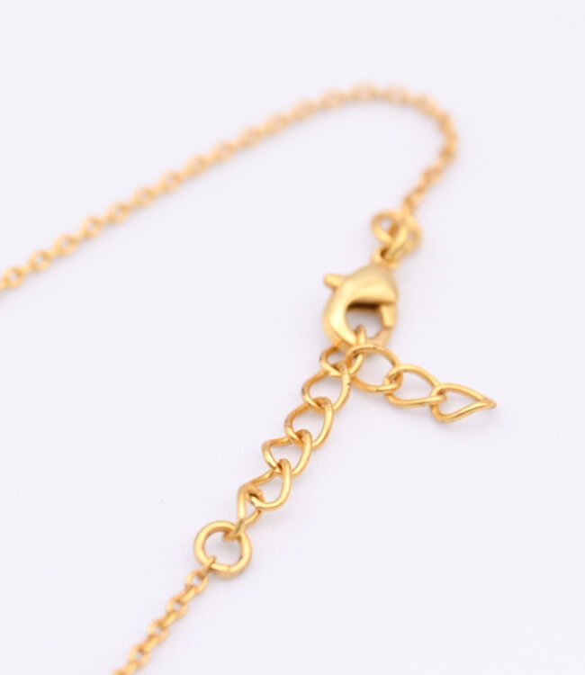 ANUKOO fairtrade hals ketting SWEET HEART 18k verguld