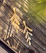 Anukoo ANUKOO fairtrade Oorbellen oorstekers LEAVES messing