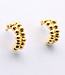 Anukoo ANUKOO fairtrade Oorbellen creolen DOTS 18k verguld