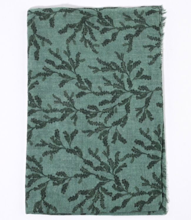 ANUKOO Wollen sjaal 100% merino BRANCHES 200x75 cm