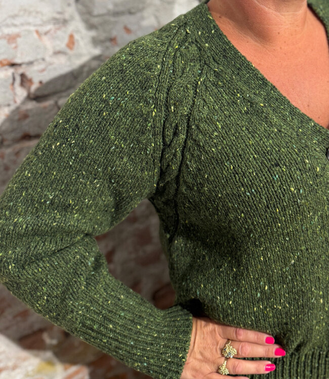 FISHERMAN wollen vest YMKJE SHAMROCK van pure merino