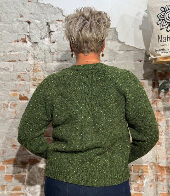FISHERMAN wollen vest YMKJE SHAMROCK van pure merino