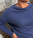 ALMA & LOVIS boothals trui CASCADE BLUE biologisch katoen
