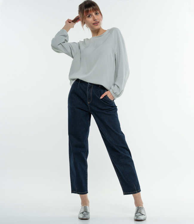 ALMA & LOVIS Mom jeans NIGHT BLUE van biologisch katoen