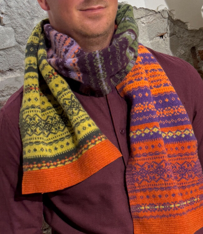 ERIBE Wollen sjaal shawl 100% merino ALLOA COPPERLAND