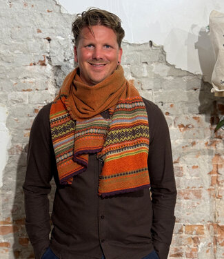 Eribé ERIBE Wollen sjaal shawl 100% merino lamswol ALPINE COPPERLAND