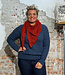 MADNESS wollen sjaal stola van pure merino wol AJOUR DAHLIA