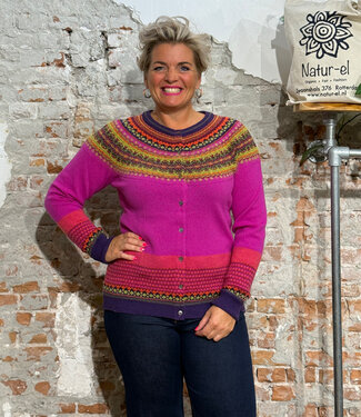 Eribé ERIBÉ merino wollen ALPINE VEST met angora JAZZ