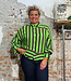 SKFK wijde blouse LONE STRIPES BROWN ecovero