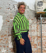 SKFK wijde blouse LONE STRIPES BROWN ecovero