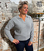 LIVING CRAFTS v-hals trui ALINA GREY biokatoen en wol