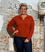 LIVING CRAFTS v-hals trui ALINA BURNT RED biokatoen en wol