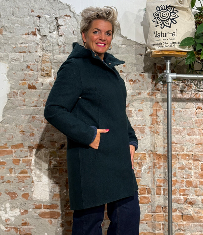 LANGERCHEN wollen parka jas RISANA EVERGLADES