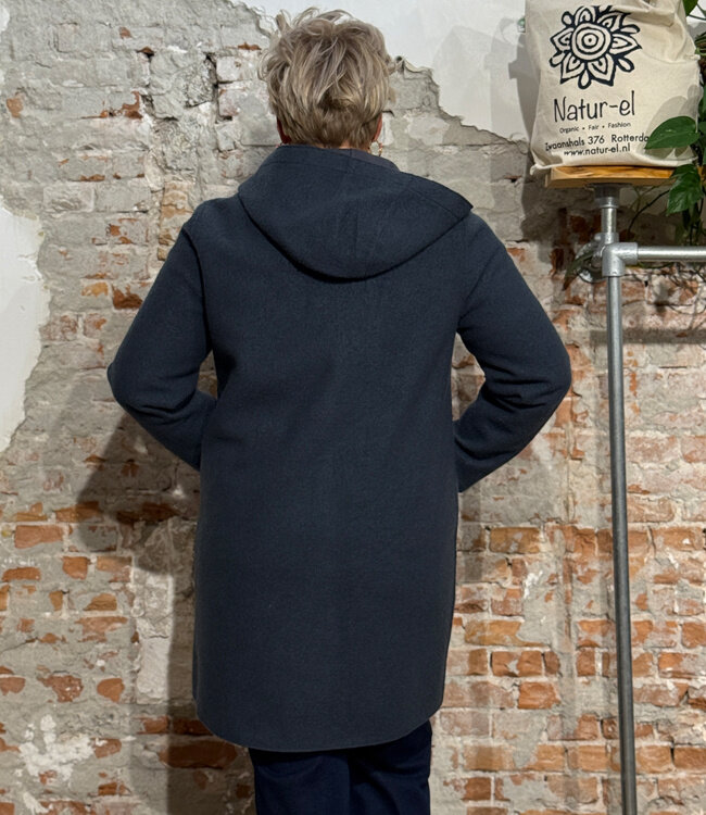 LANGERCHEN wollen parka jas RISANA GRAPHITE