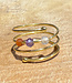 ANUKOO fairtrade ring PEARLS 18k verguld