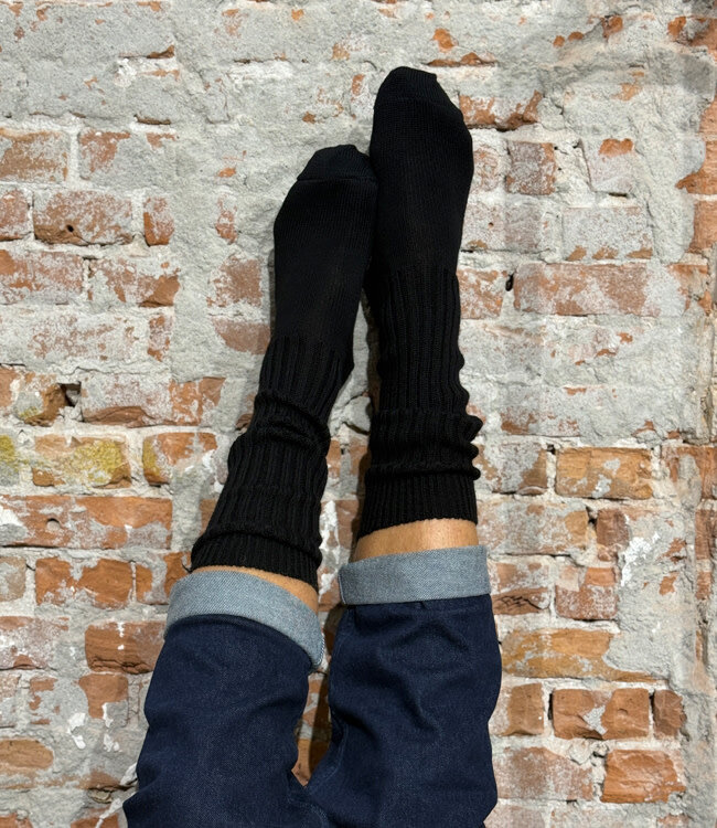 HIRSCH NATUR wollen kniekousen EFFEN ZWART 251 14